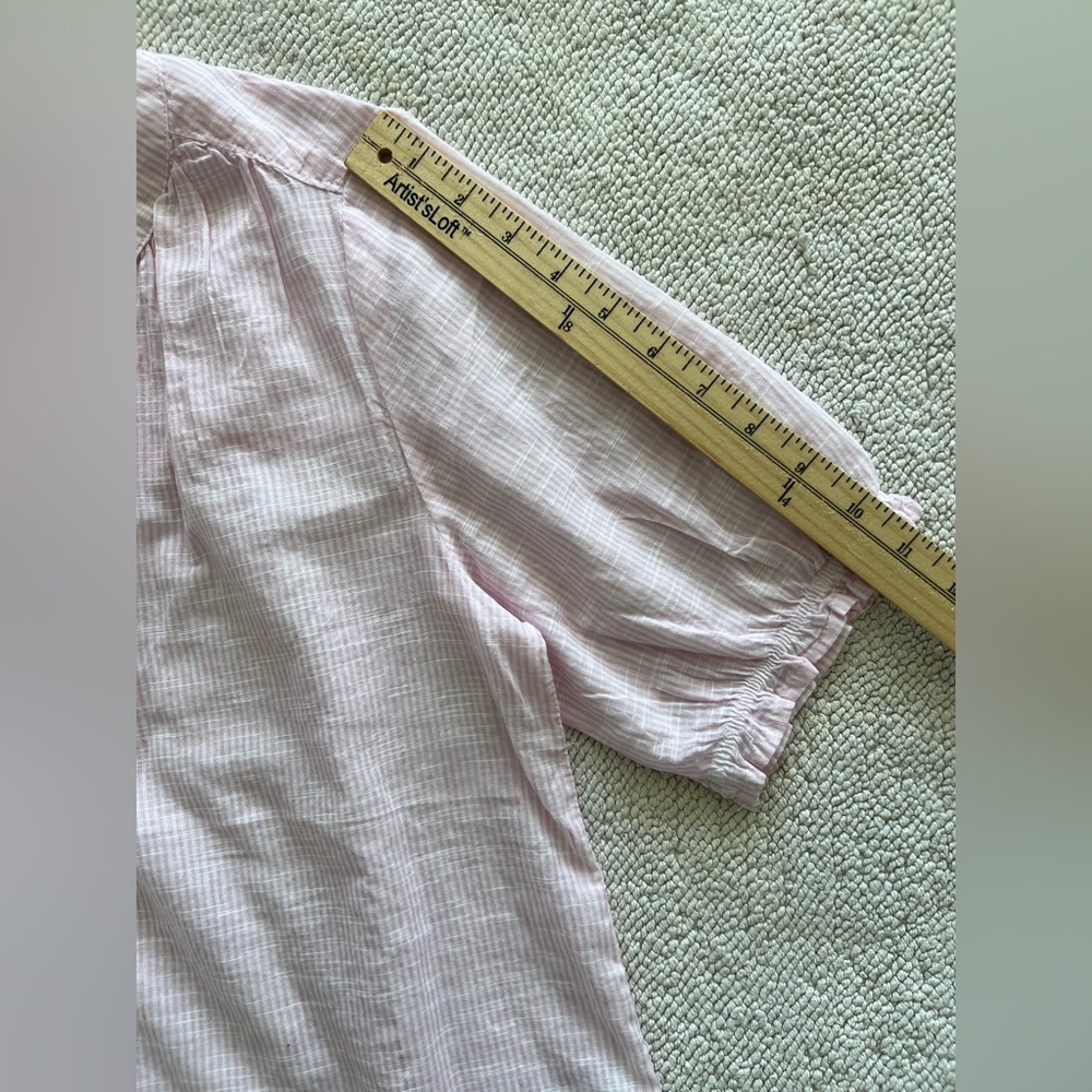 BeachLunchLounge Gia Top - Button Down Shirt - French Rose - Size: Small - Picture 12 of 13